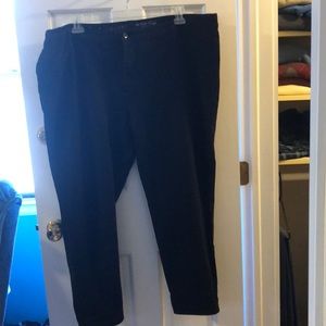 Black knit pants